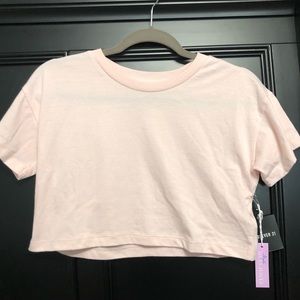Forever 21 light pink crop top